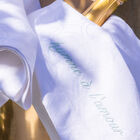 Serviette de table Anneaux Blanc 50x50 100% coton, , hi-res image number 1